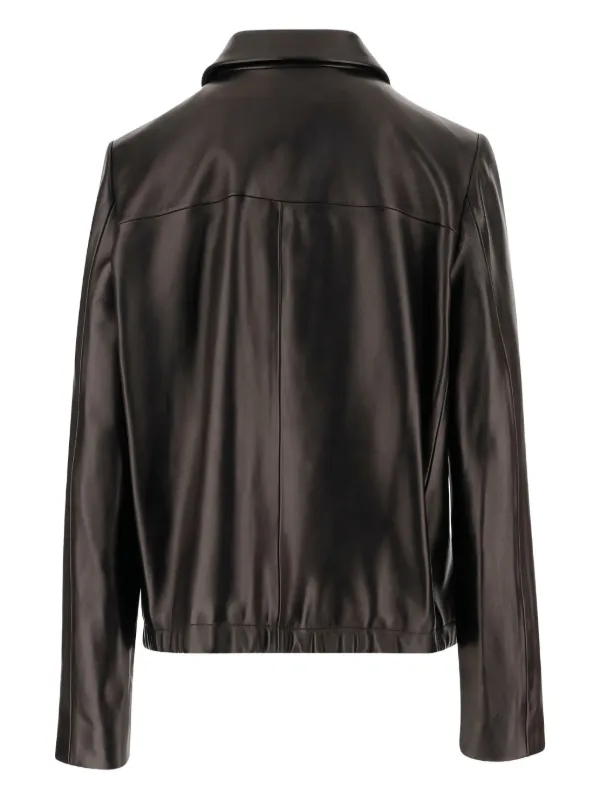KHAITE Jackson zip-front Leather Jacket | Black | FARFETCH