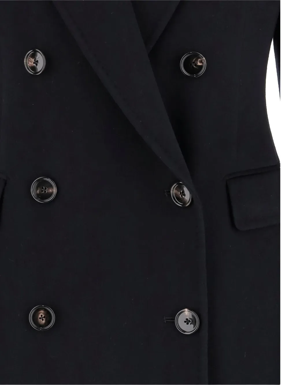 Tagliatore double-breasted cashmere coat Blauw