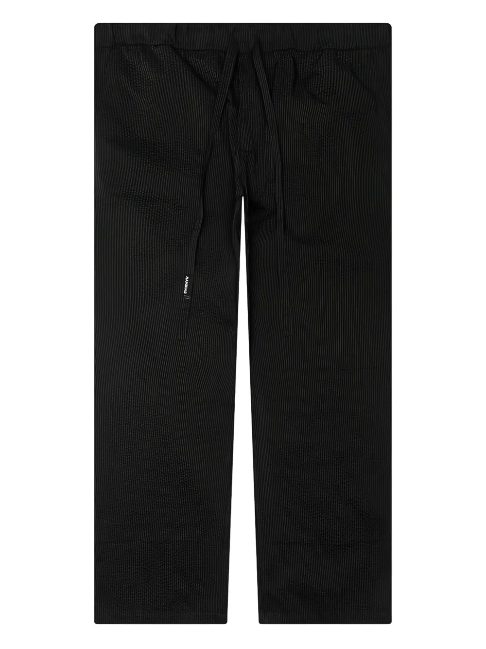 Nahmias corduroy striped trousers - ブラック Nahmias corduroy striped trousers - ブラック