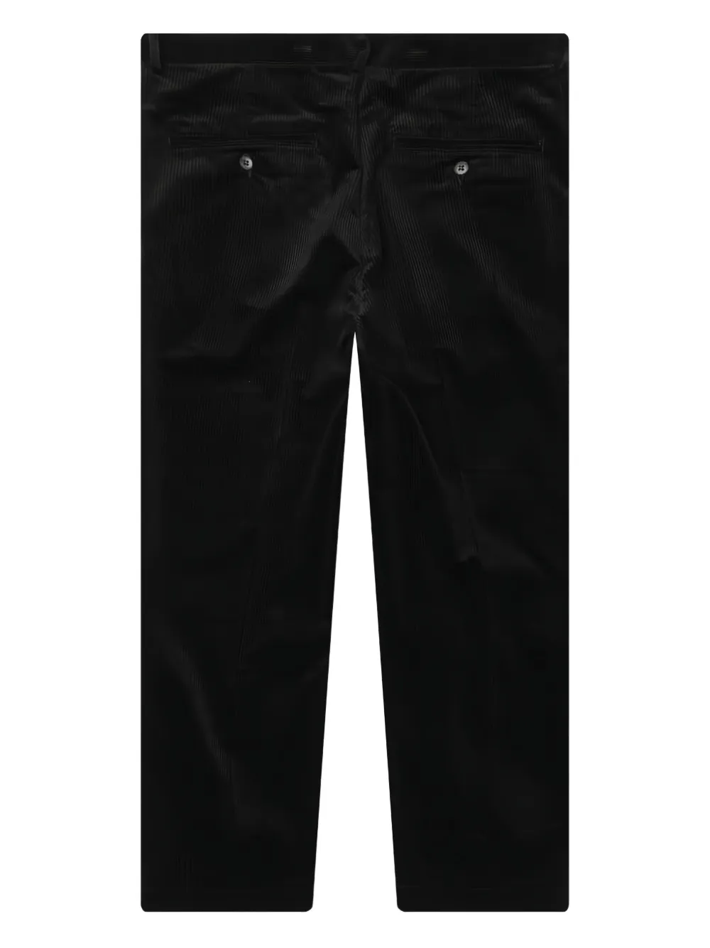 WACKO MARIA pleated corduroy trousers | Black | Image 1