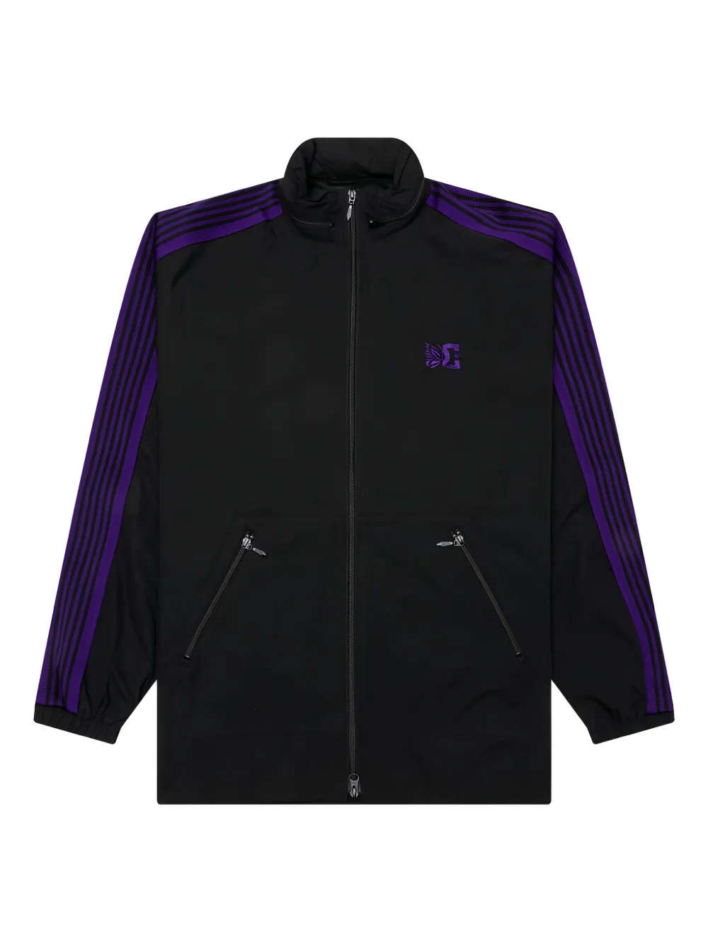 Needles x DC Shoes trainingsjack met streepdetail Zwart