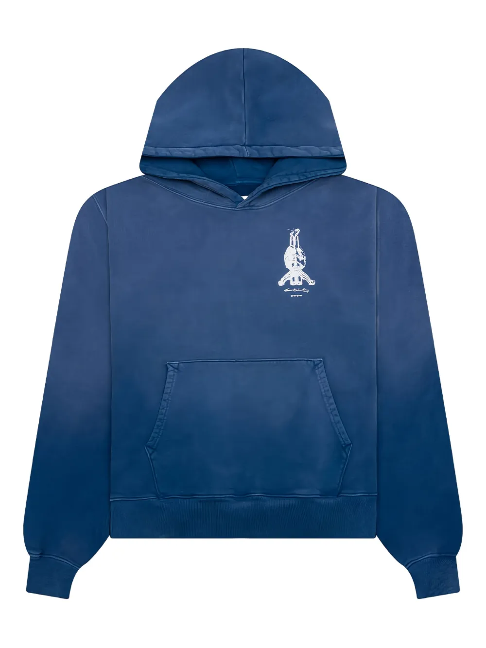 D-R-G-N Bones skull hoodie - ブルー D-R-G-N Bones skull hoodie - ブルー