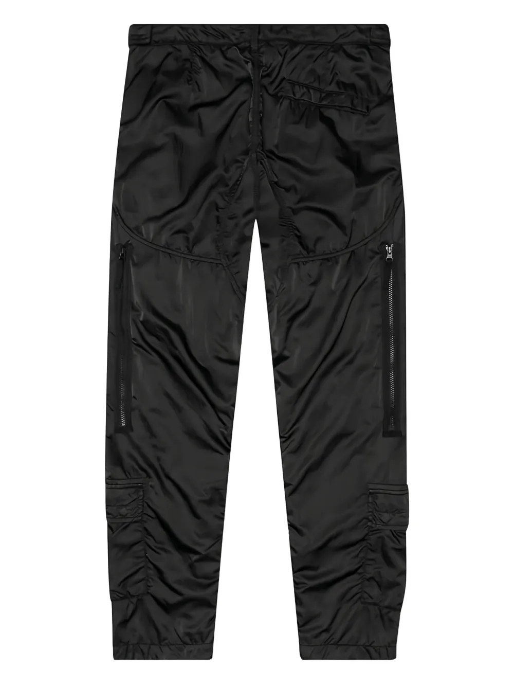 Stone Island Broek met Compass-logopatch en rits Zwart