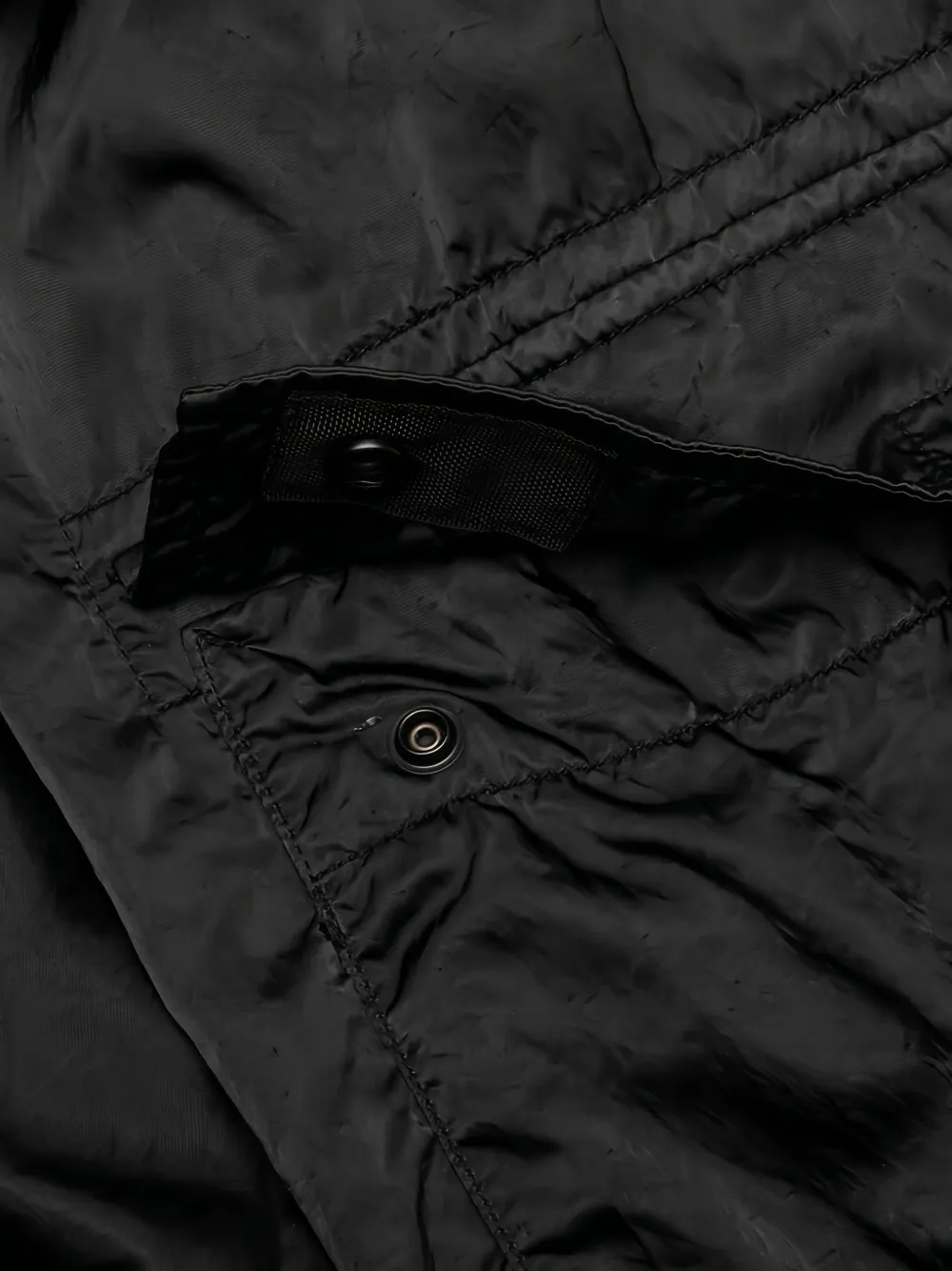 Stone Island Broek met Compass-logopatch en rits Zwart