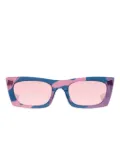 Retrosuperfuture Drew Mama Fred rectangle sunglasses - Blue