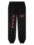 D-R-G-N Origins bleached logo track pants - Black
