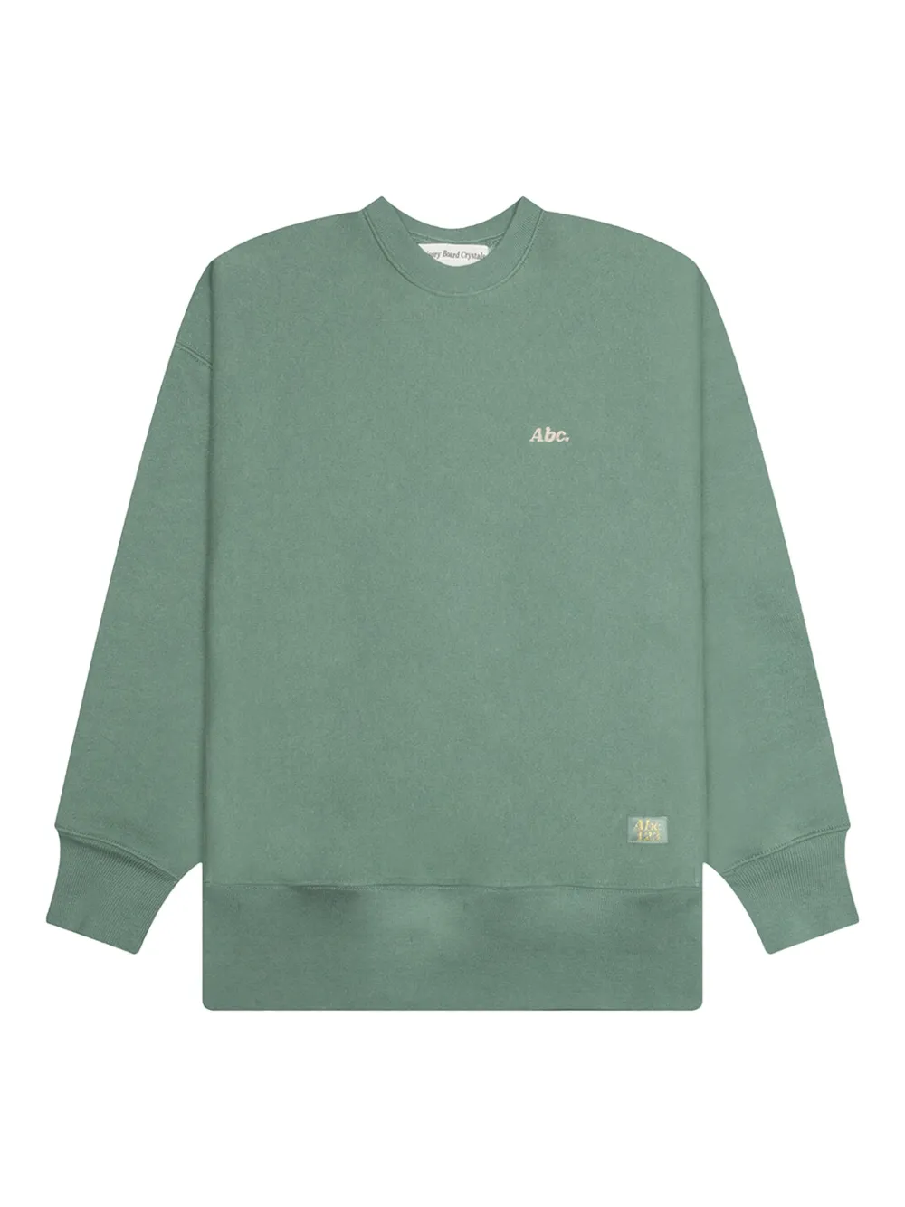 Advisory Board Crystals Sweater met ronde hals en logo Groen