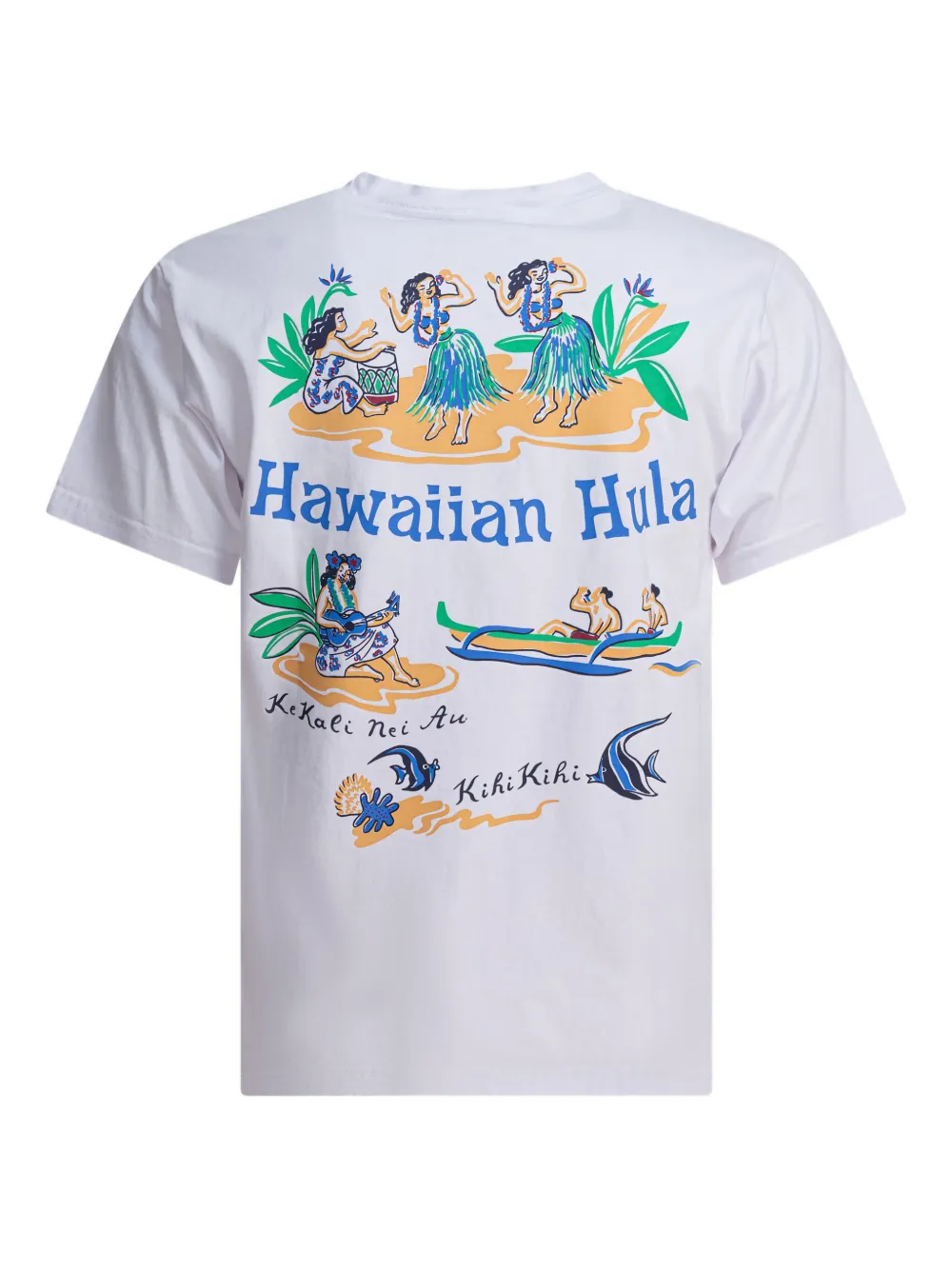 Sun Surf graphic-print T-shirt - Wit