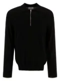 NN07 half-zip ribbed polo shirt - Black