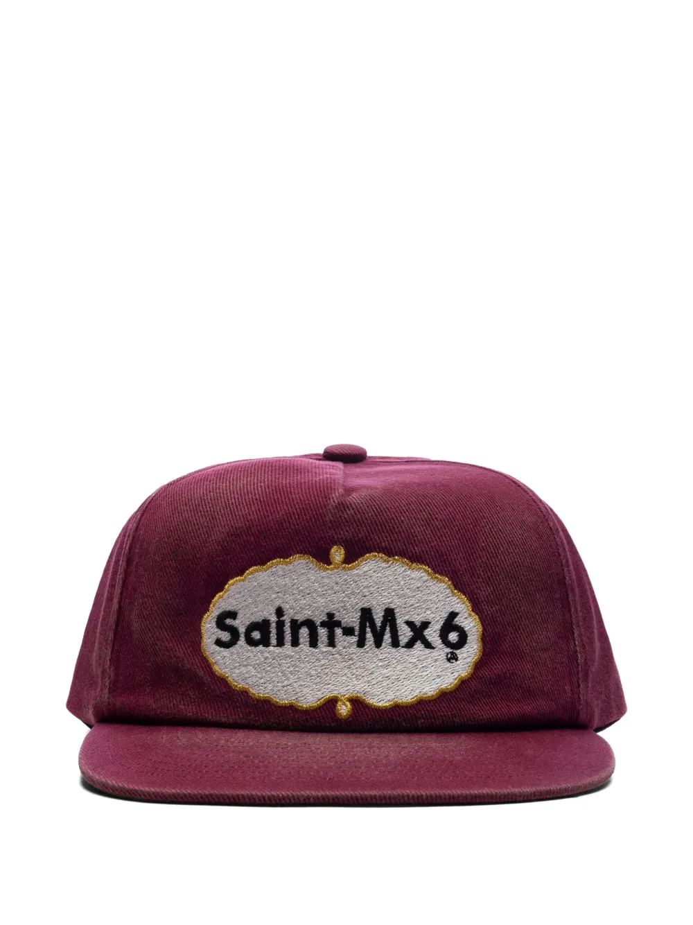 SAINT MXXXXXX embroidered-logo  cap | Red | Image 1