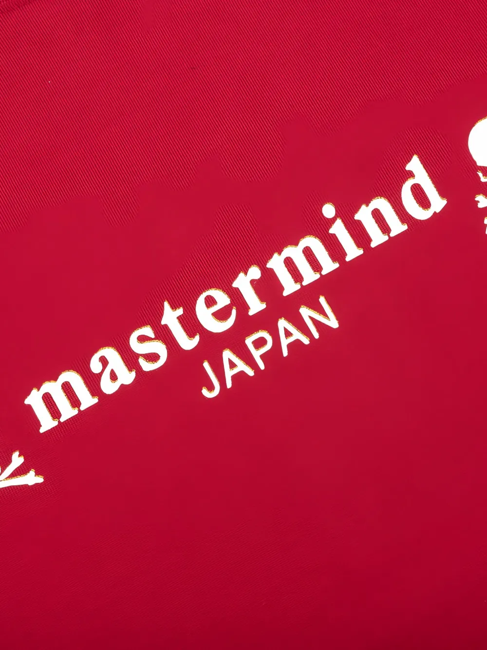 Mastermind Japan skull-print T-shirt Rood