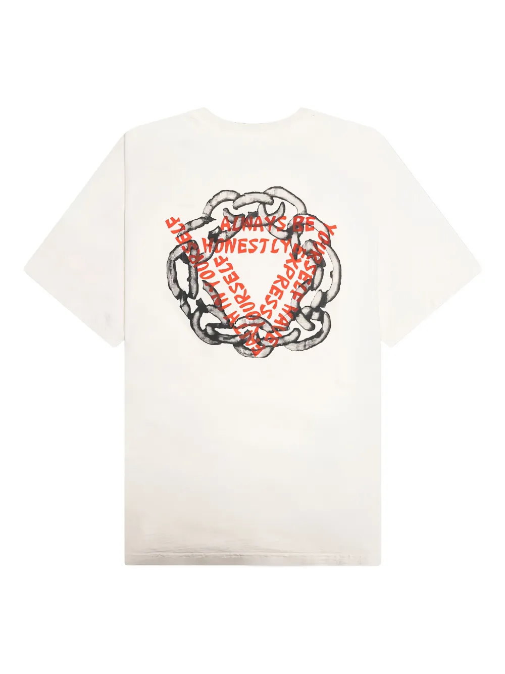 D-R-G-N T-shirt met grafische print - Wit
