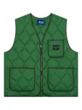 Awake NY quilted diamond-pattern vest - Green