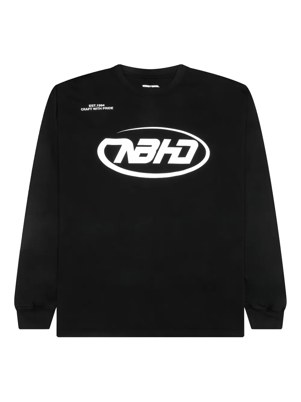 Neighborhood T-shirt met logoprint Zwart