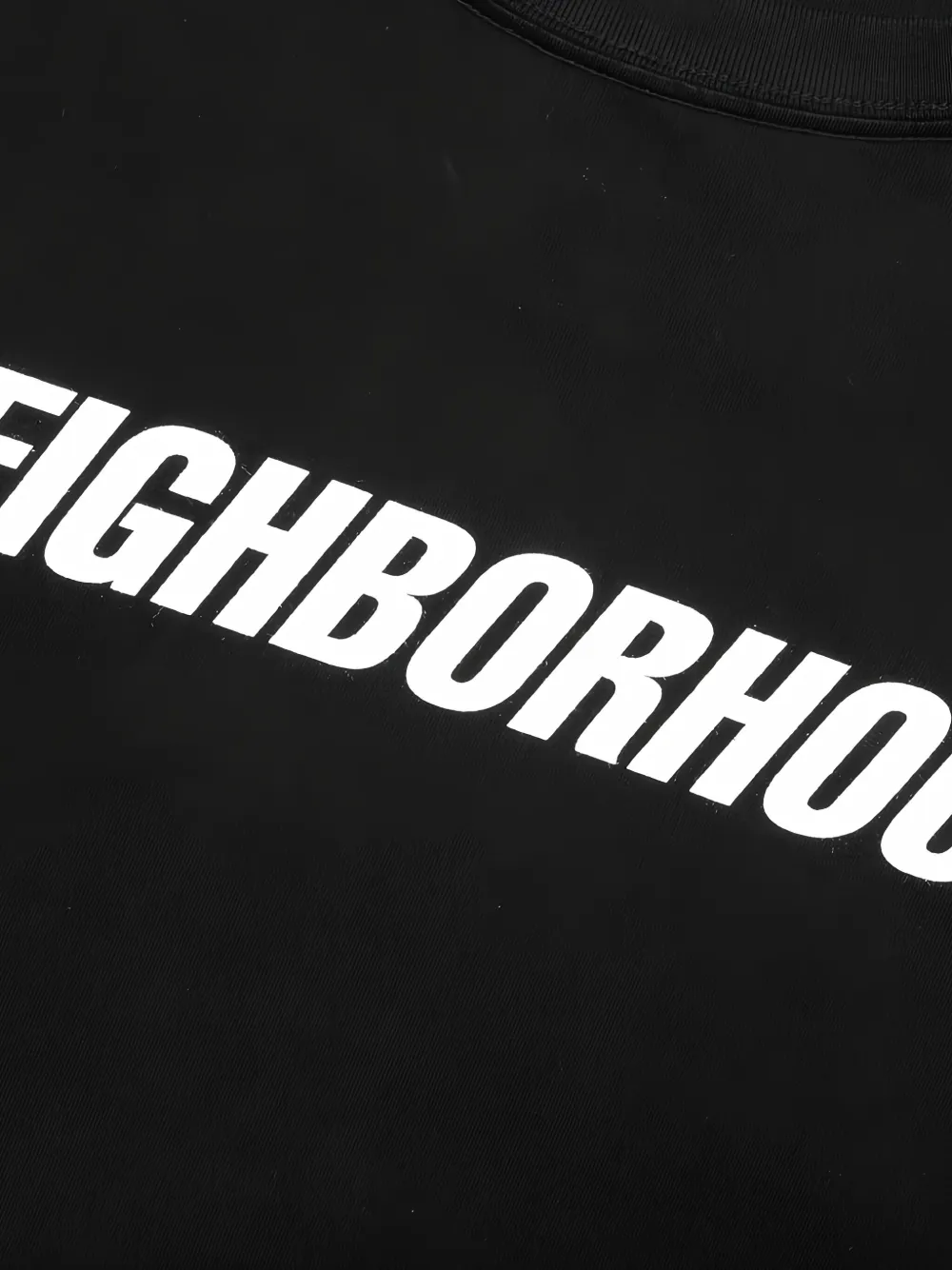 Neighborhood T-shirt met logoprint Zwart