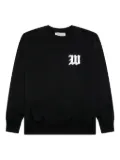 WACKO MARIA Middle Weight crew-neck embroidered sweatshirt - Black