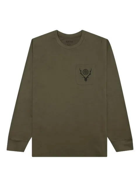 SOUTH2 WEST8 long-sleeve pocket T-shirt