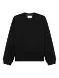 Jil Sander lined cuff sweatshirt - Black