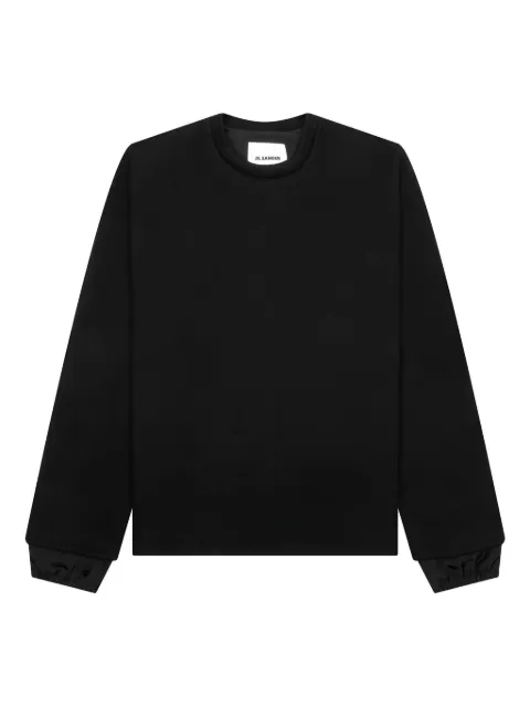 Jil Sander lined cuff sweatshirt