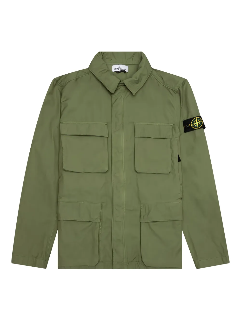 Stone Island Jack met klepzak Groen
