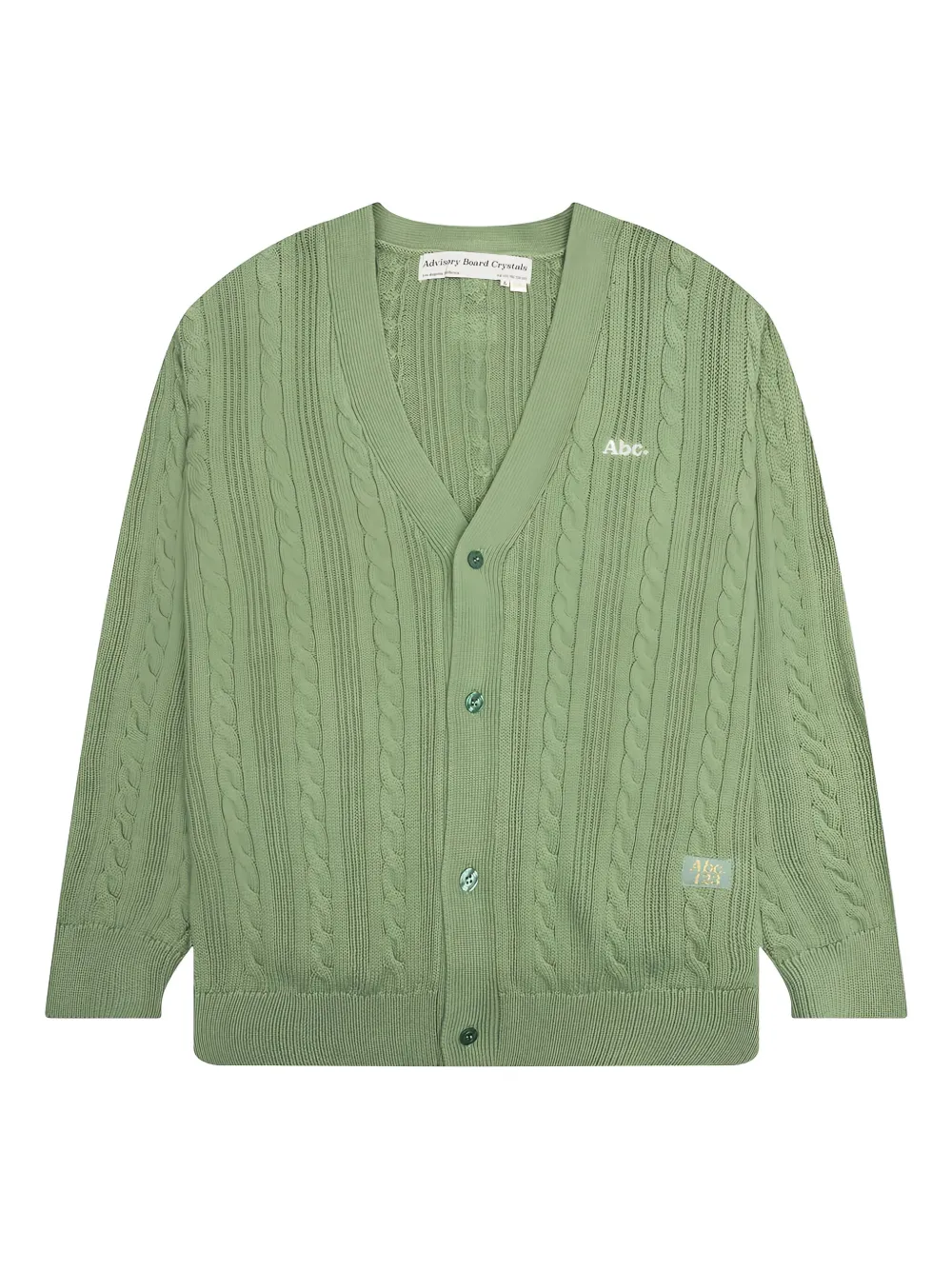 Advisory Board Crystals cable knit cardigan | Green | Image 1