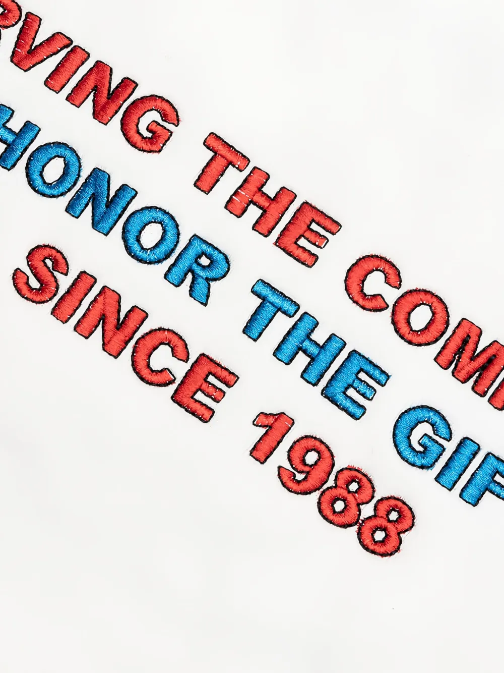Honor The Gift Auto Association hoodie met geborduurd logo Wit