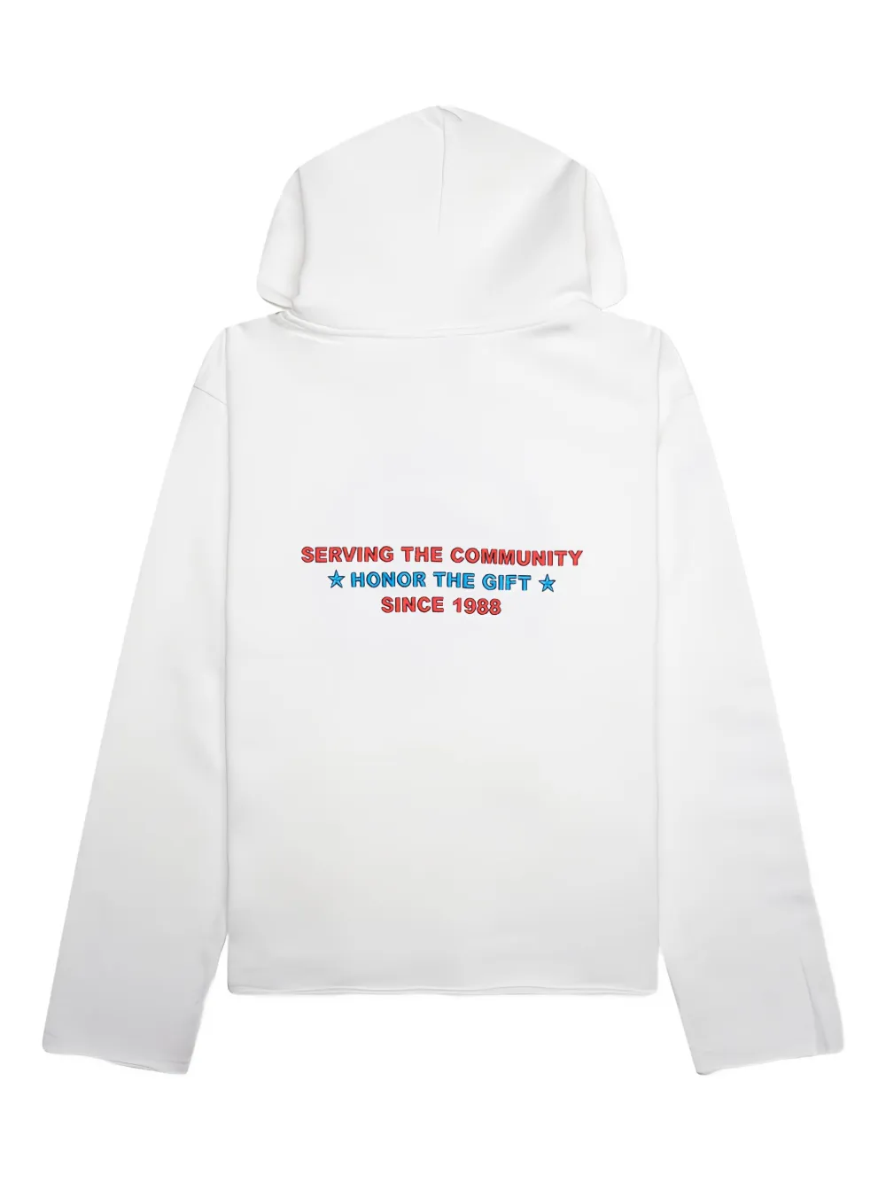 Honor The Gift Auto Association hoodie met geborduurd logo Wit