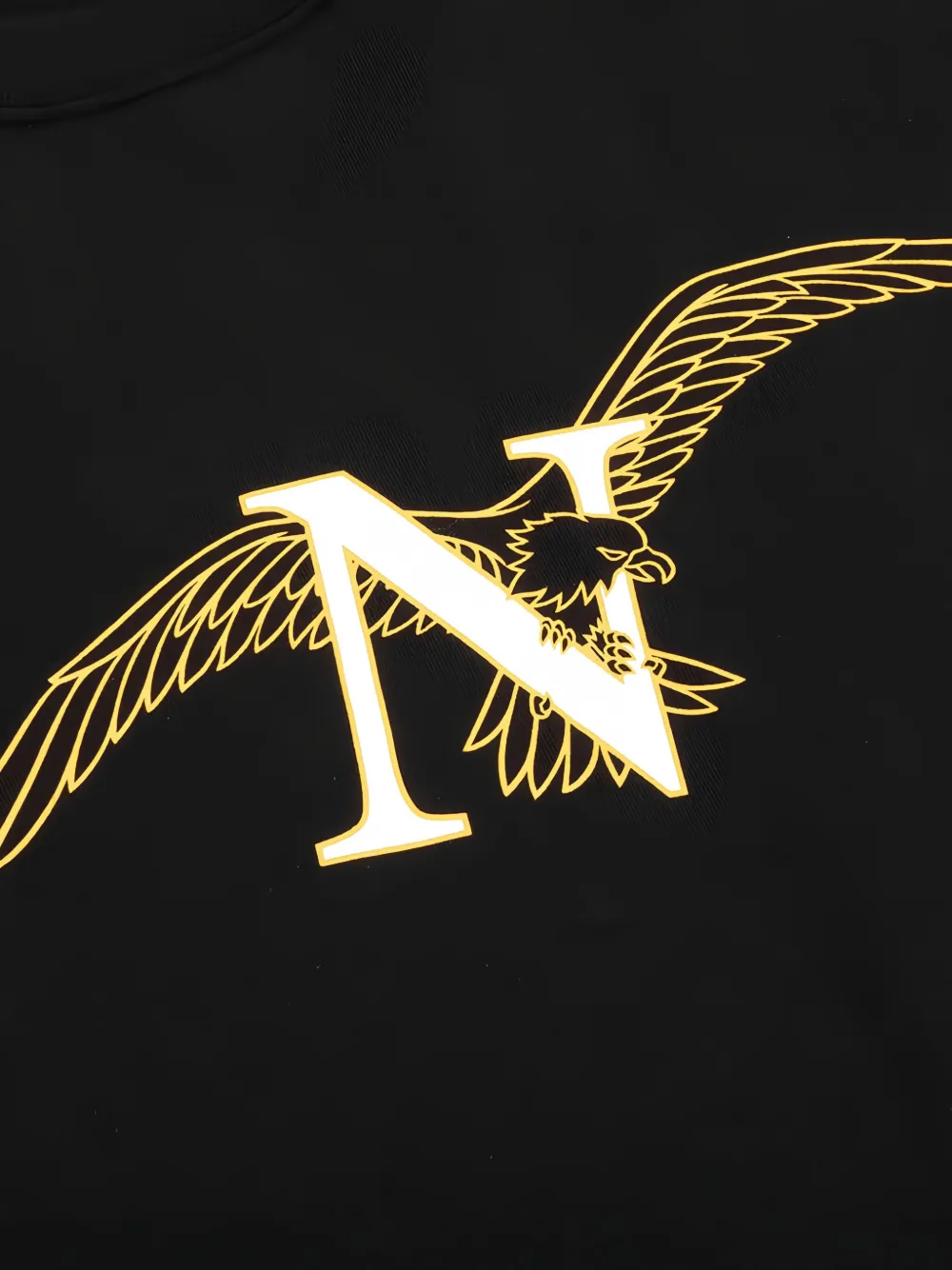 Neighborhood T-shirt met adelaarprint Zwart