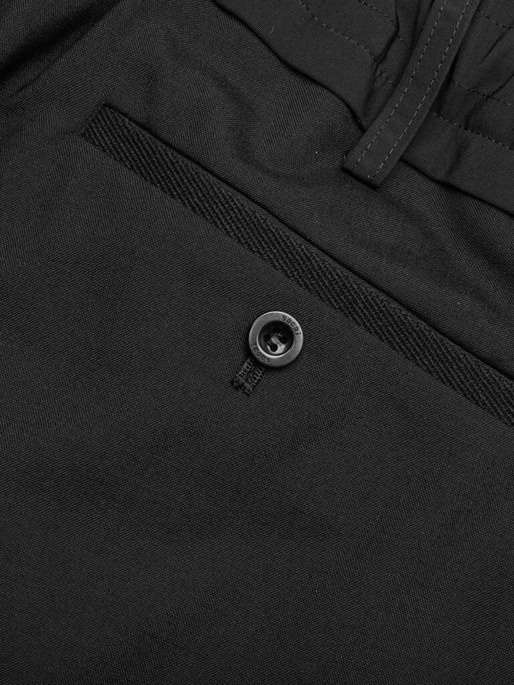 sacai Broek met trekkoordtaille Zwart