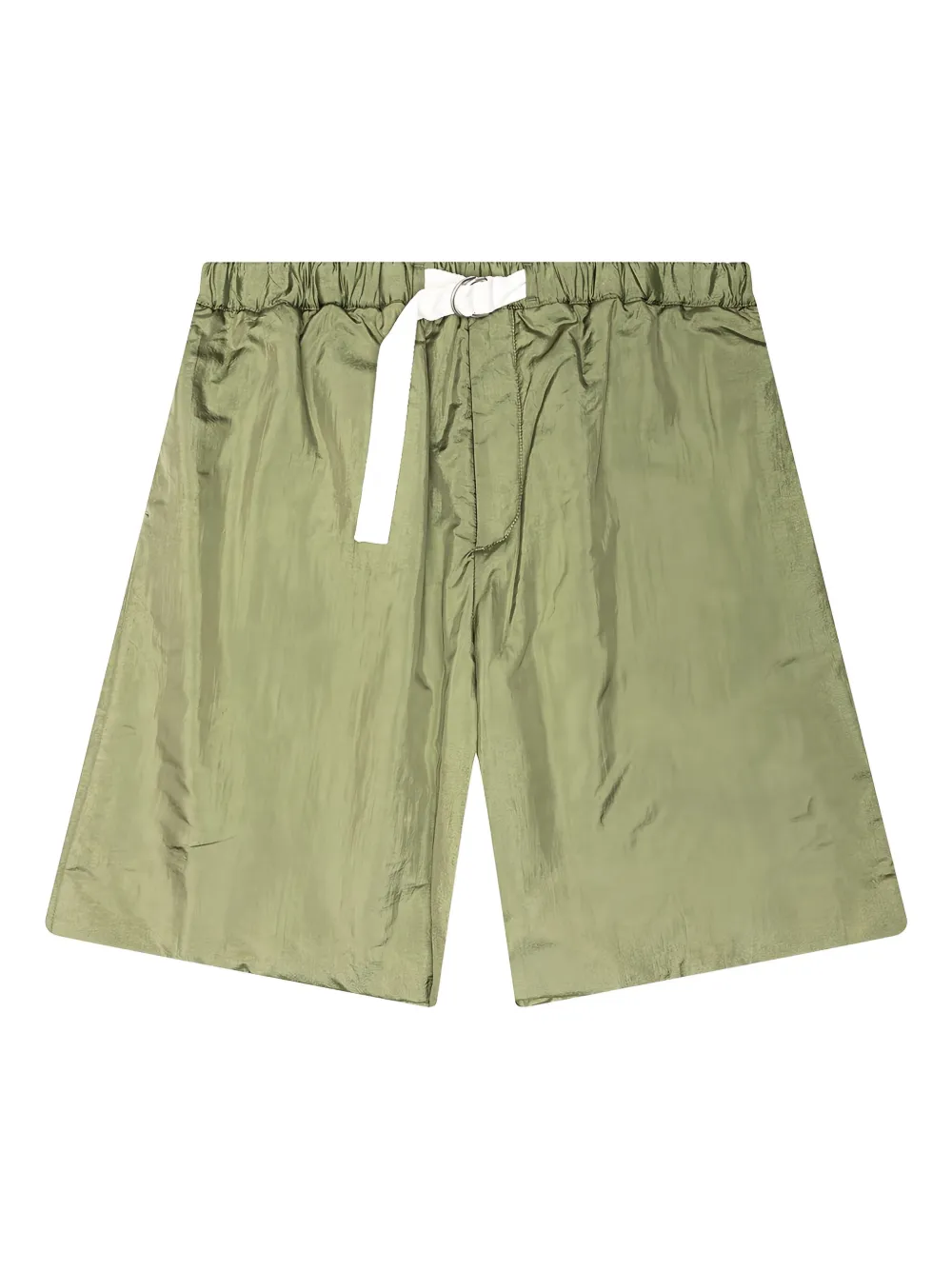 Jil Sander belted pocket shorts Groen