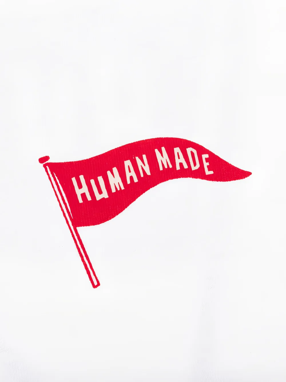 Human Made Polar Bear T-shirt met vlag Wit