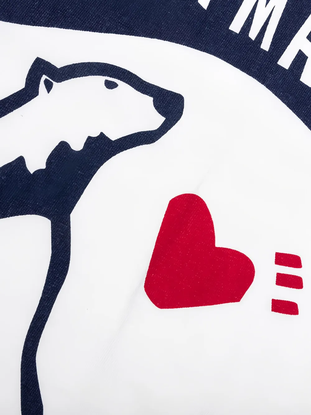 Human Made Polar Bear T-shirt met vlag Wit