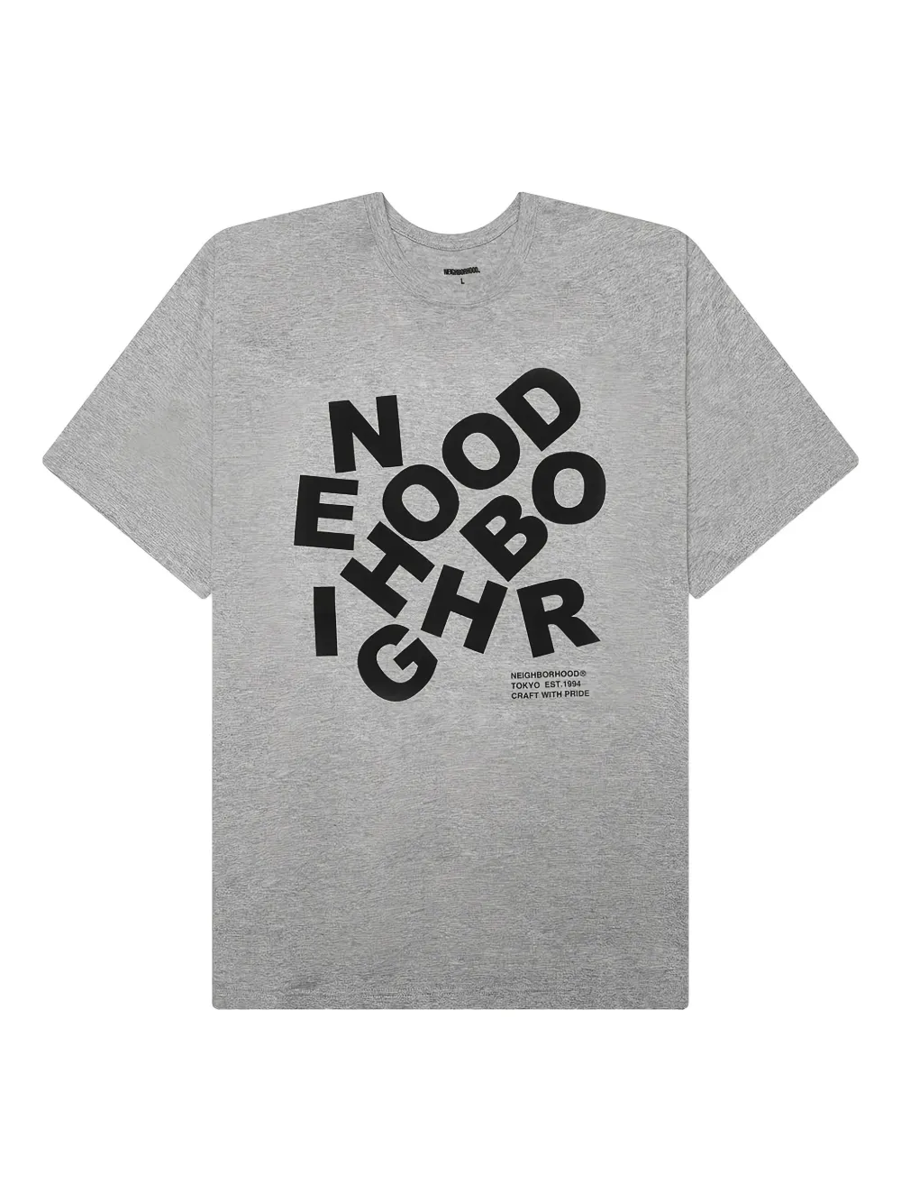 Neighborhood T-shirt met logo Grijs