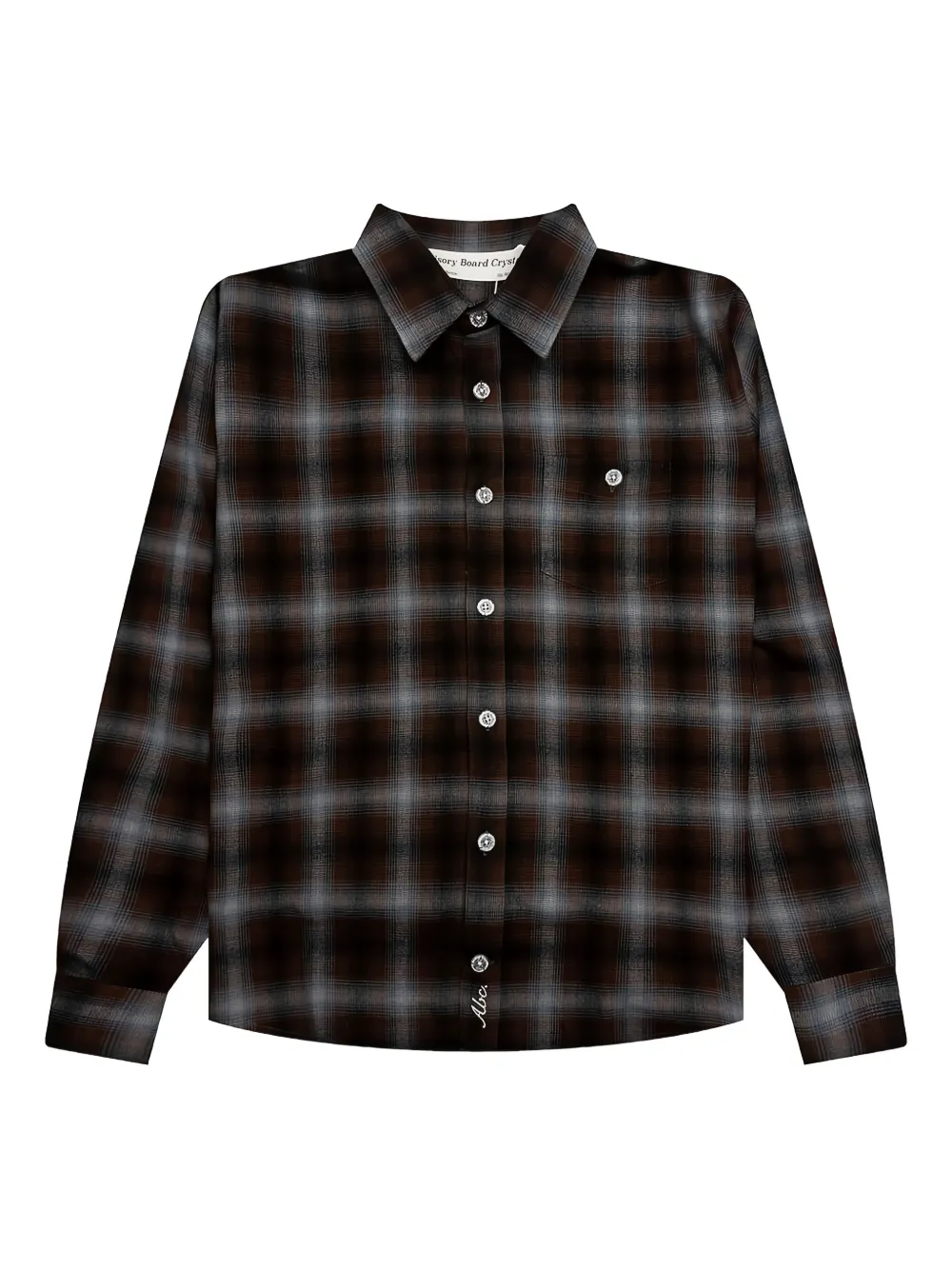 Advisory Board Crystals Flanellen geruit gewatteerd shirtjack Blauw