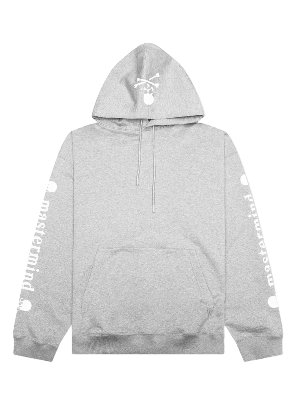 Mastermind Japan skull-motif logo-print hoodie - グレー Mastermind Japan skull-motif logo-print hoodie - グレー