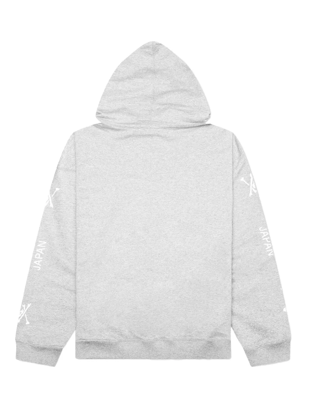 Mastermind Japan Hoodie met doodskoppatroon en logoprint Grijs