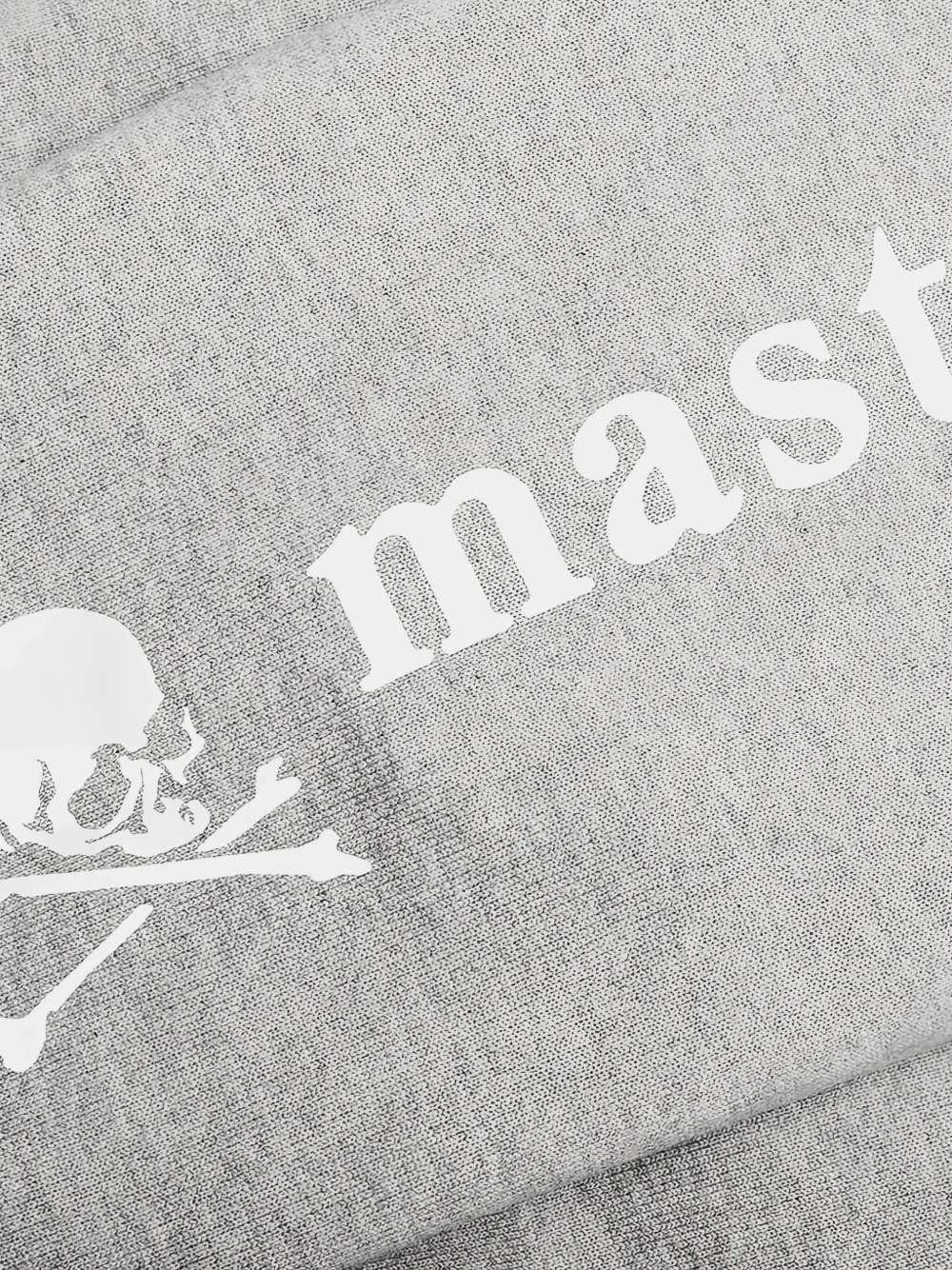 Mastermind Japan Hoodie met doodskoppatroon en logoprint Grijs