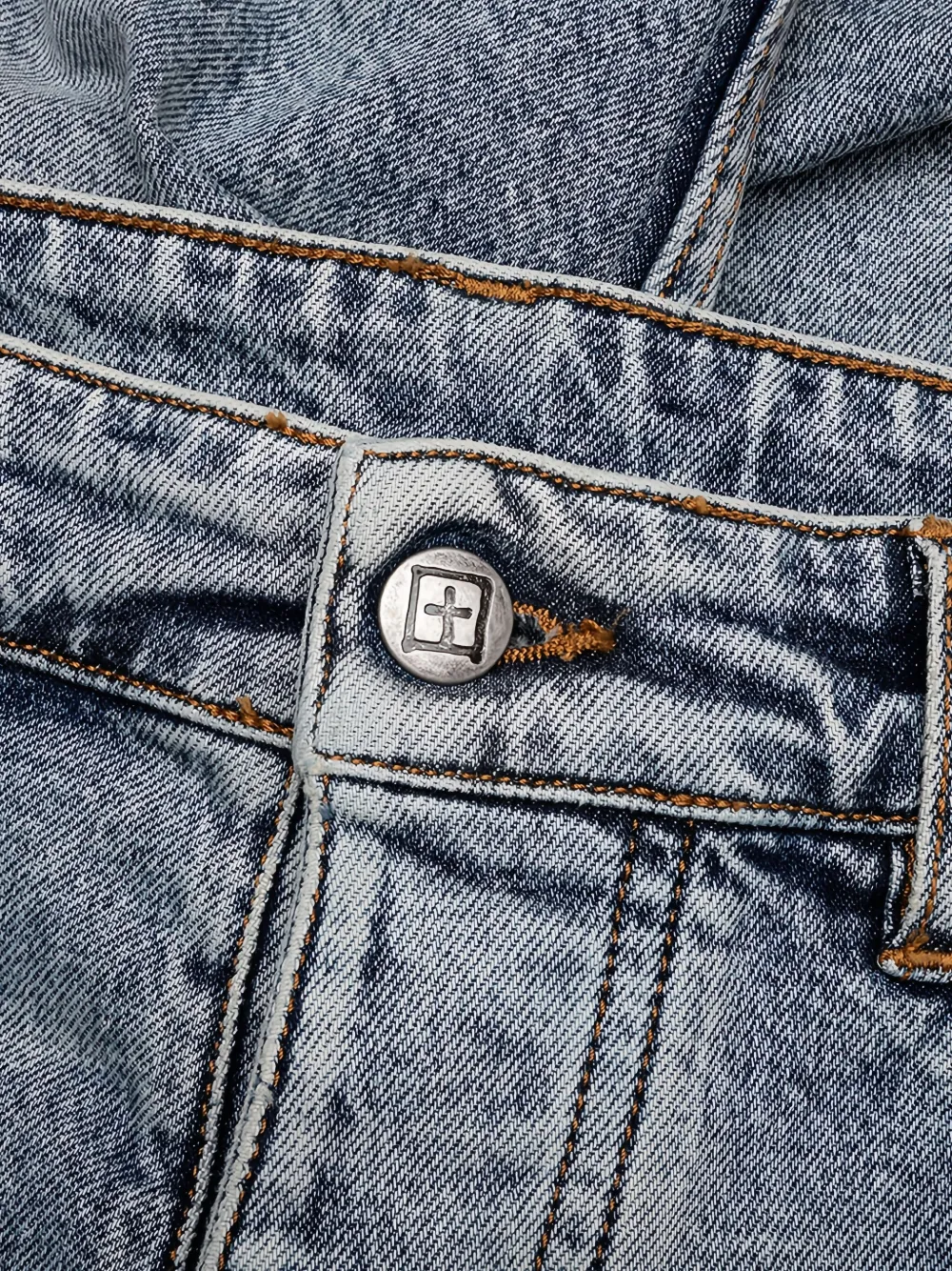 Ksubi Chopper shorts met franje Blauw