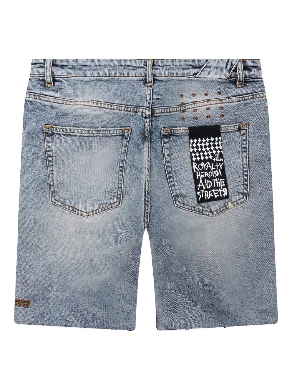 Ksubi Chopper frayed-hem Shorts | Blue | FARFETCH
