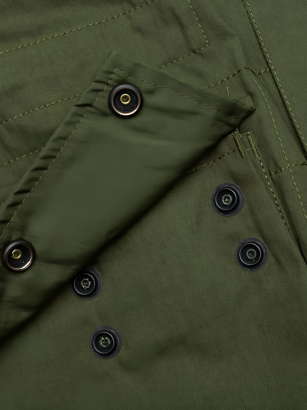 Needles Oxford veldjas met capuchon Groen