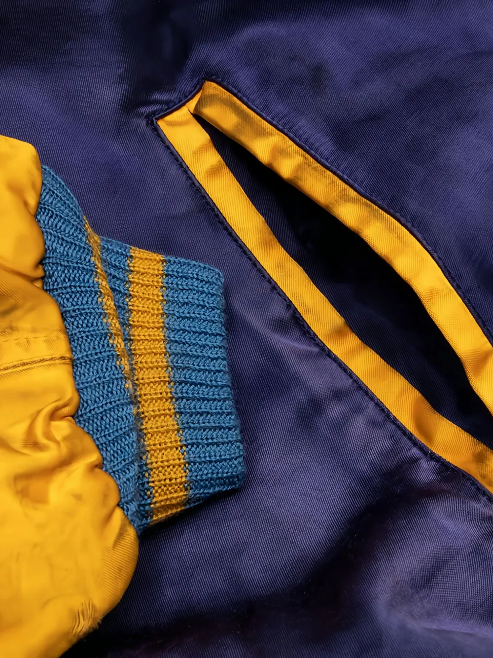 SAINT MXXXXXX Bomberjack met satijnen vlak Blauw