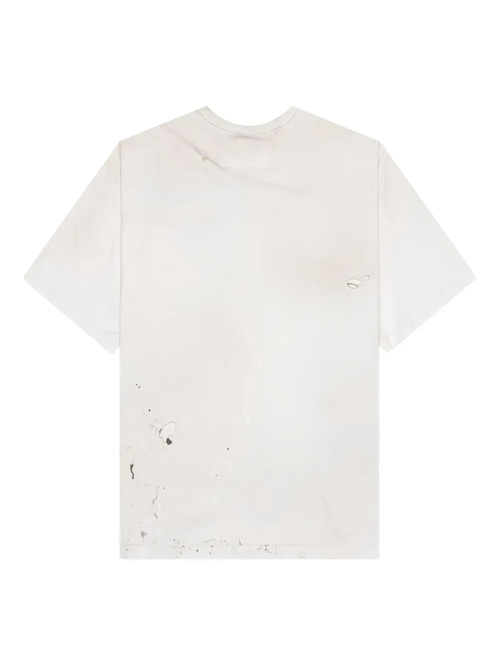 Neighborhood T-shirt met gerafelde zak Wit