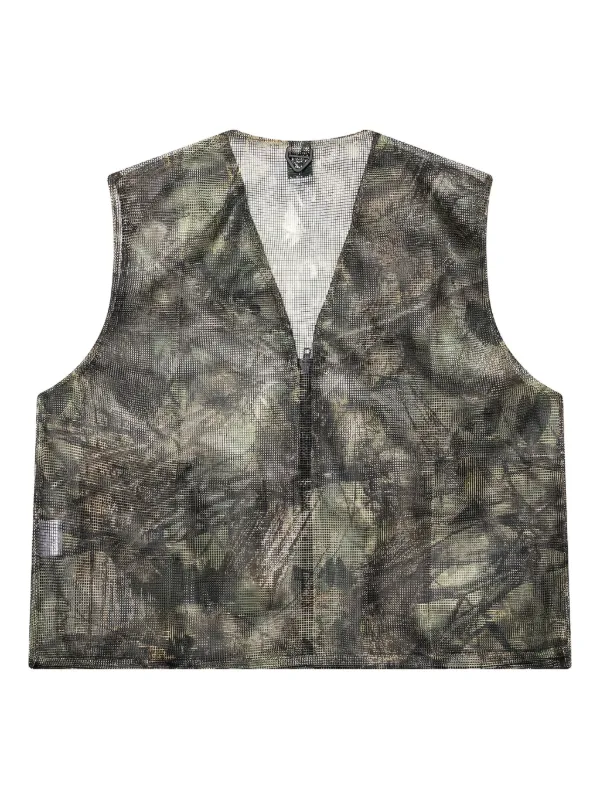 SOUTH2 WEST8 Bush Trek Mesh Vest | Green | FARFETCH UK
