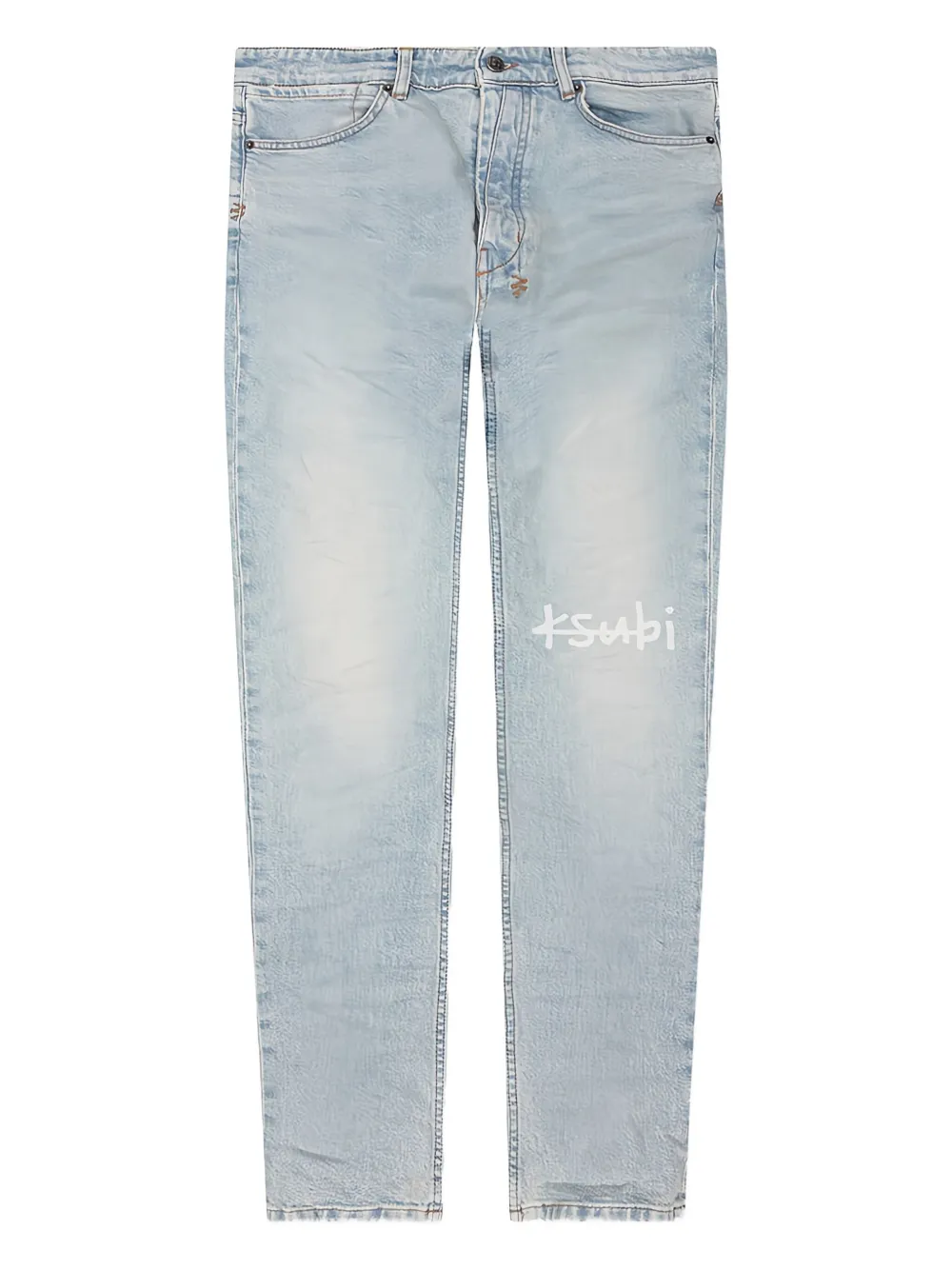 Ksubi logo-print jeans Blauw