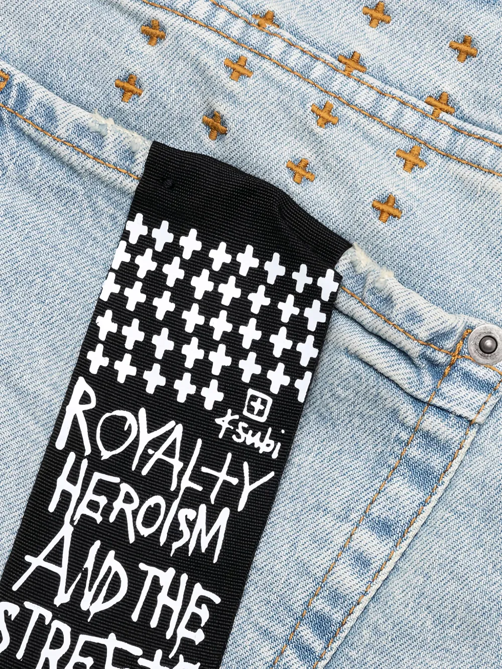 Ksubi Jeans met logoprint Blauw