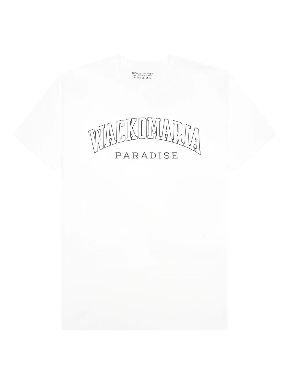 WACKO MARIA logo-lettering crewneck T-shirt | White | Image 1