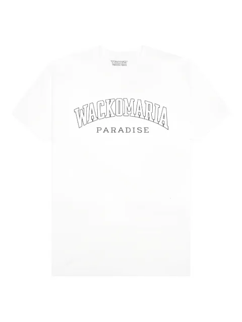 WACKO MARIA logo-lettering crewneck T-shirt