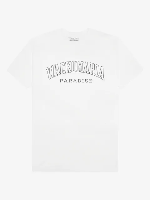 WACKO MARIA logo-lettering crewneck T-shirt