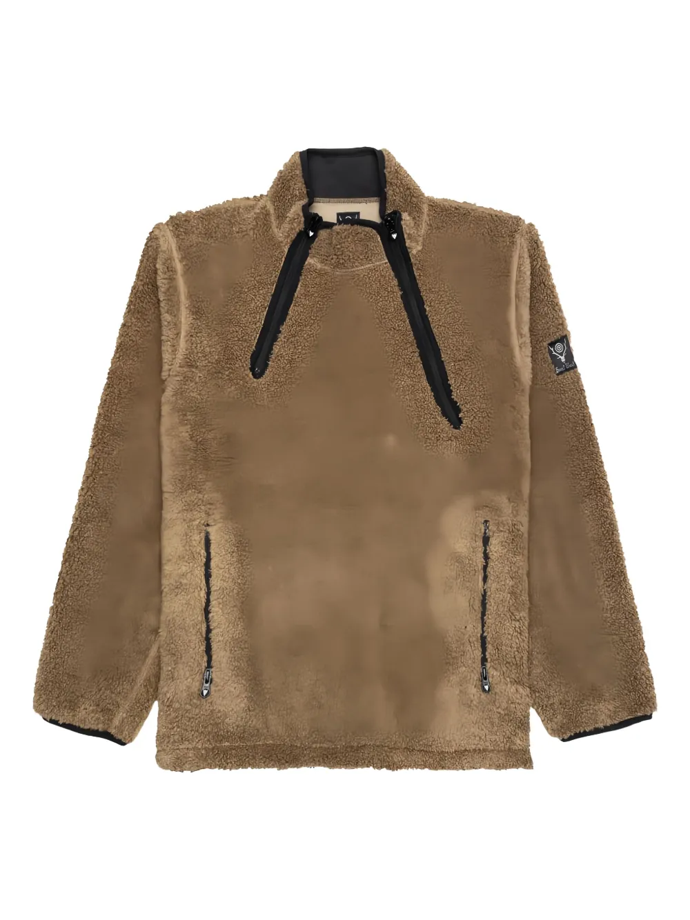 SOUTH2 WEST8 fleece zip-up sweatshirt - ブラウン SOUTH2 WEST8 fleece zip-up sweatshirt - ブラウン