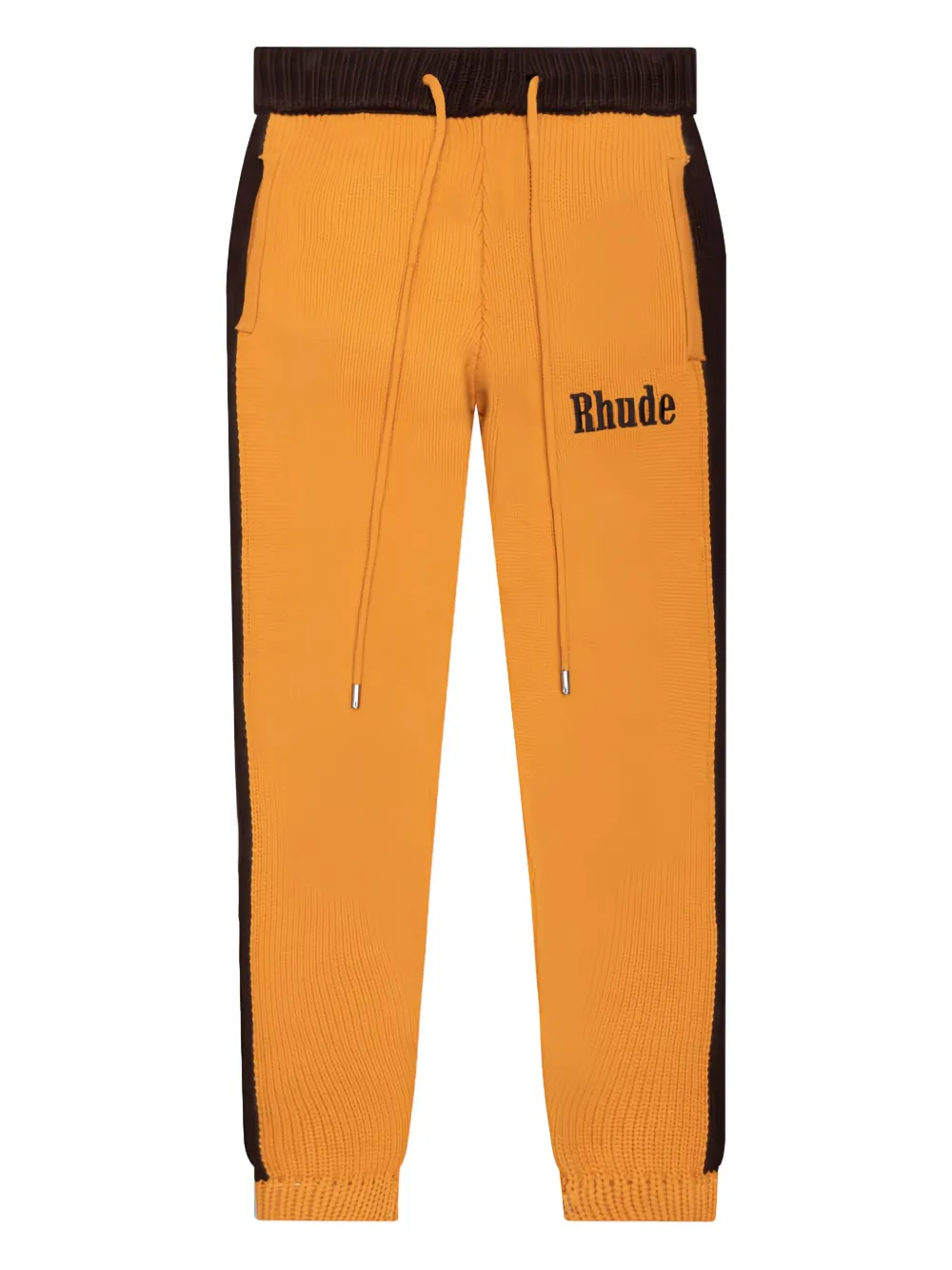 RHUDE Joggingbroek met zijstreep Geel
